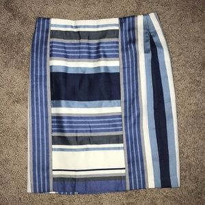 J. McLaughlin blue pencil skirt size 4!